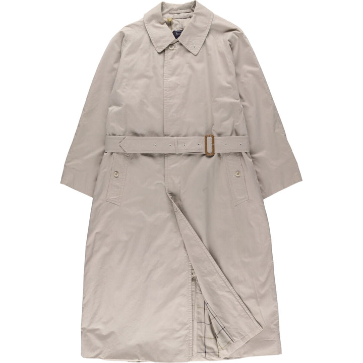 Burberry's 100% cotton Balmacaan coat, made in England, men's size XL cotton Beige type Vintage Second Hand