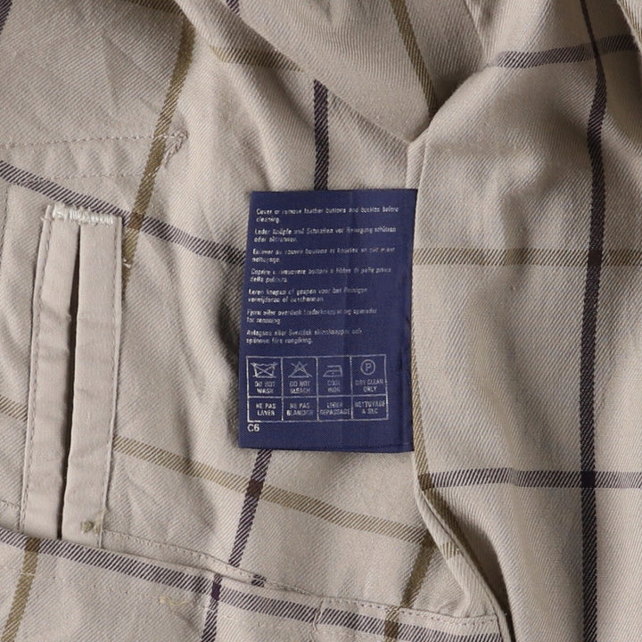 Burberry's 100% cotton Balmacaan coat, made in England, men's size XL cotton Beige type Vintage Second Hand
