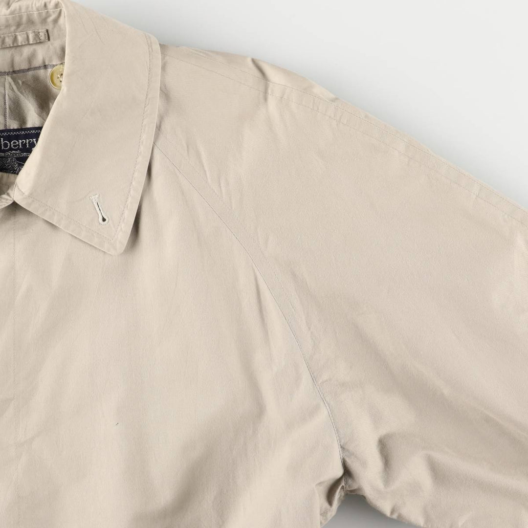Burberry's 100% cotton Balmacaan coat, made in England, men's size XL cotton Beige type Vintage Second Hand