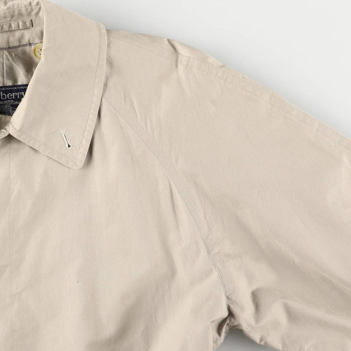 Burberry's 100% cotton Balmacaan coat, made in England, men's size XL cotton Beige type Vintage Second Hand