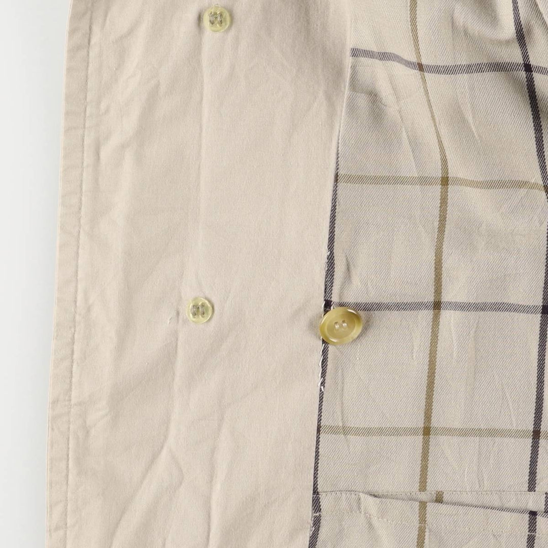 Burberry's 100% cotton Balmacaan coat, made in England, men's size XL cotton Beige type Vintage Second Hand