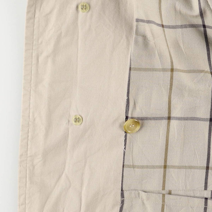 Burberry's 100% cotton Balmacaan coat, made in England, men's size XL cotton Beige type Vintage Second Hand