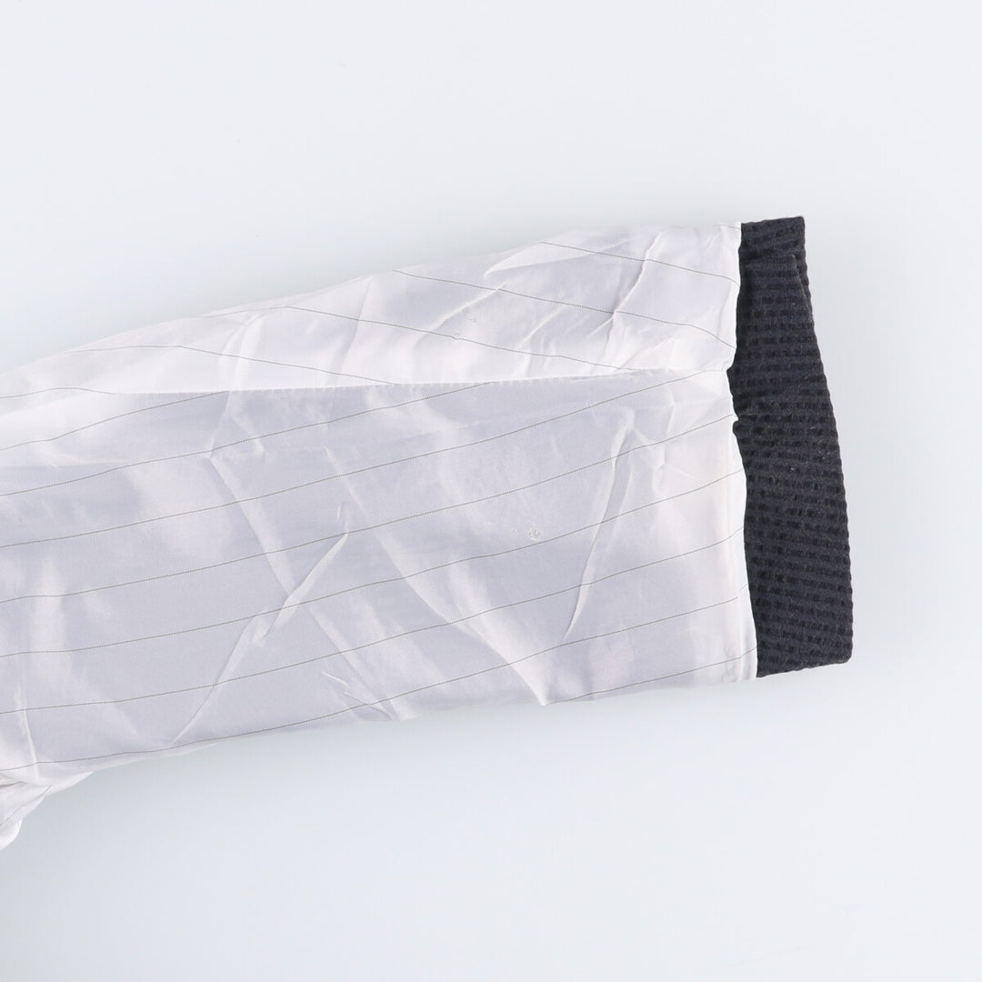 Calvin Klein CK seersucker peak lapel striped wool tailored jacket, men's size small cotton Charcoal Vintage Second Hand