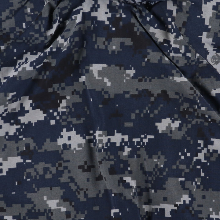 Authentic 2000'S US Navy Camouflage Pattern NWU Digital Camo Gore-Tex Parka, Made in USA, Small Regular, Men's Size Small Nylon navy blue type Vintage Second Hand
