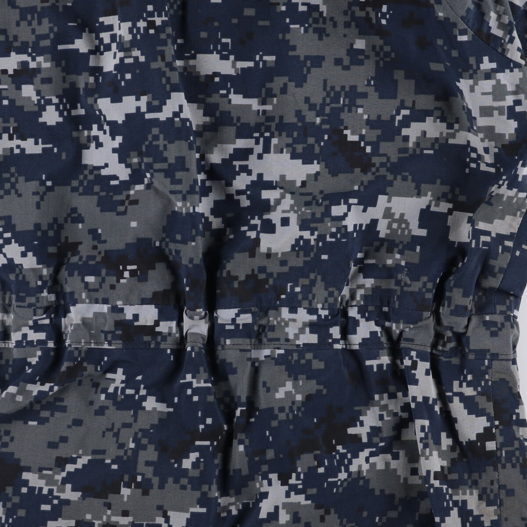 Authentic 2000'S US Navy Camouflage Pattern NWU Digital Camo Gore-Tex Parka, Made in USA, Small Regular, Men's Size Small Nylon navy blue type Vintage Second Hand
