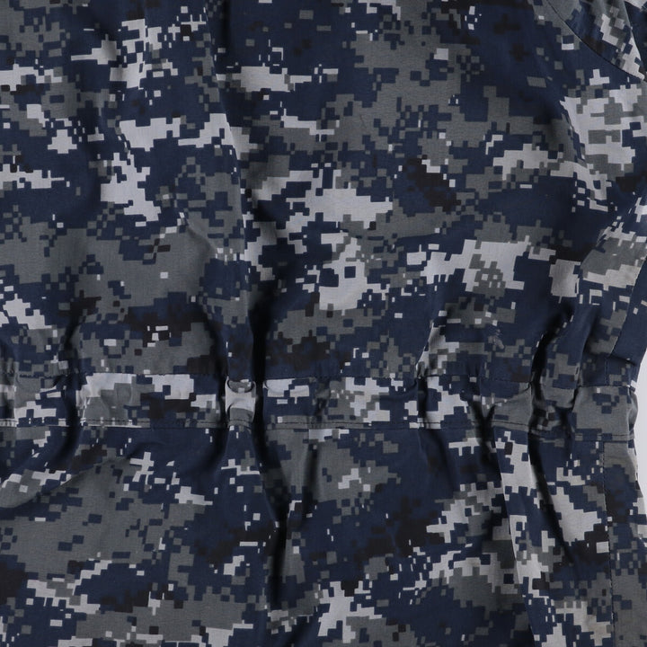 Authentic 2000'S US Navy Camouflage Pattern NWU Digital Camo Gore-Tex Parka, Made in USA, Small Regular, Men's Size Small Nylon navy blue type Vintage Second Hand
