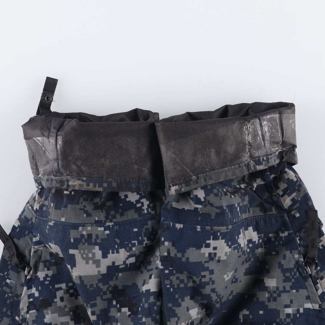 Authentic 2000'S US Navy Camouflage Pattern NWU Digital Camo Gore-Tex Parka, Made in USA, Small Regular, Men's Size Small Nylon navy blue type Vintage Second Hand