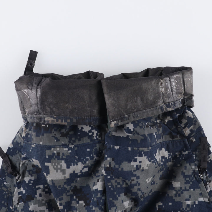 Authentic 2000'S US Navy Camouflage Pattern NWU Digital Camo Gore-Tex Parka, Made in USA, Small Regular, Men's Size Small Nylon navy blue type Vintage Second Hand