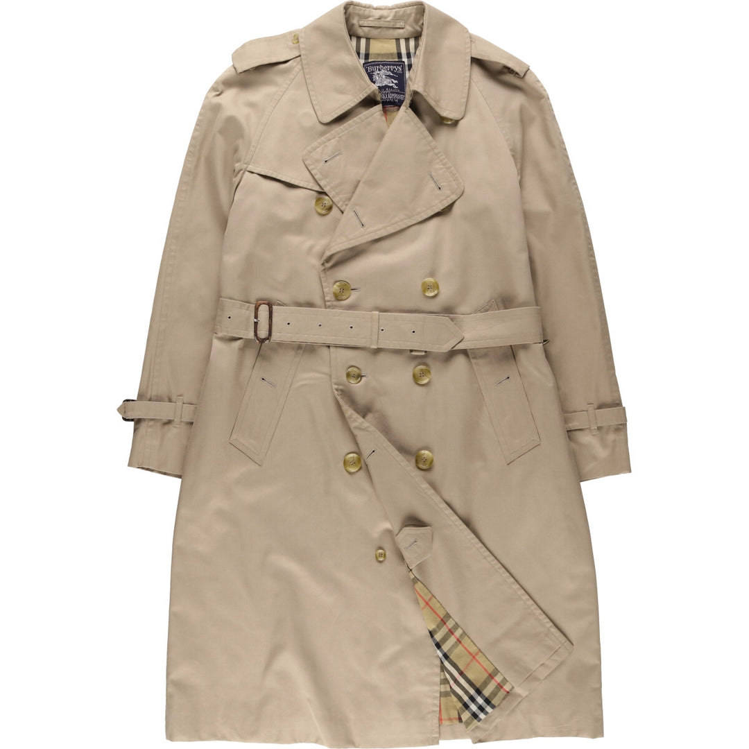 Burberry's trench coat, made in England, size L polyester Beige type Vintage Second Hand