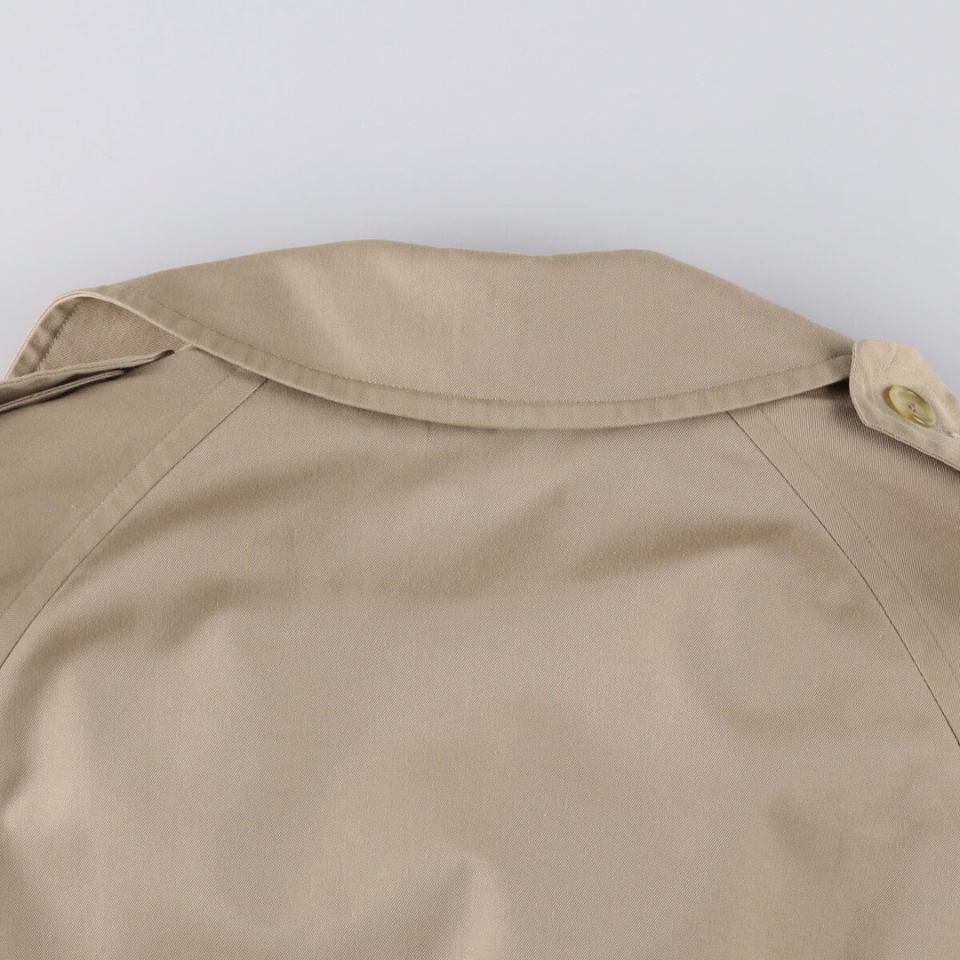 Burberry's trench coat, made in England, size L polyester Beige type Vintage Second Hand