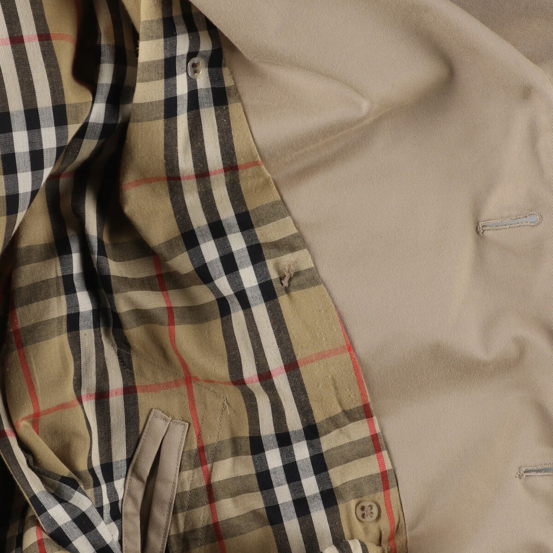 Burberry's trench coat, made in England, size L polyester Beige type Vintage Second Hand