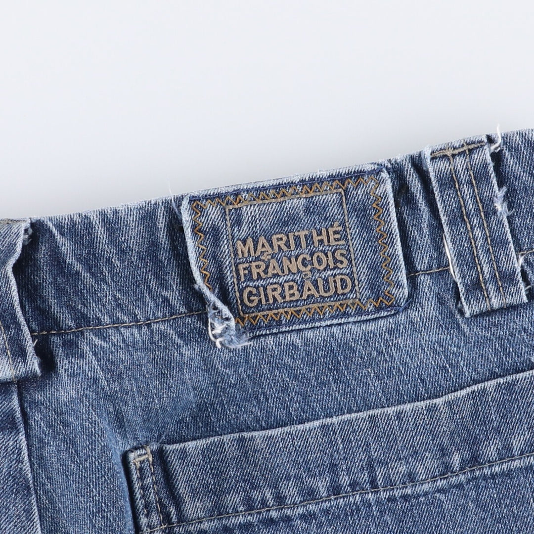 Marithe Francois Girbaud denim shorts, men's size W35 cotton blue type Vintage Second Hand