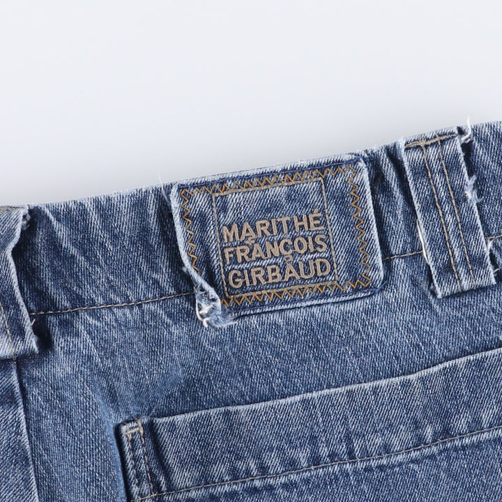 Marithe Francois Girbaud denim shorts, men's size W35 cotton blue type Vintage Second Hand