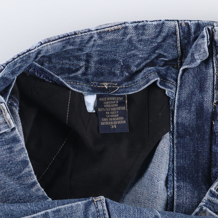 Marithe Francois Girbaud denim shorts, men's size W35 cotton blue type Vintage Second Hand