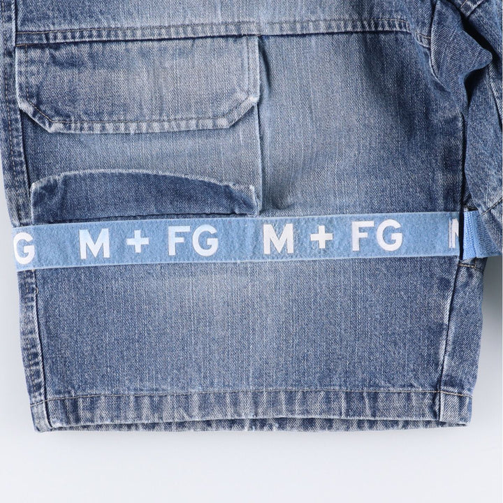 Marithe Francois Girbaud denim shorts, men's size W35 cotton blue type Vintage Second Hand