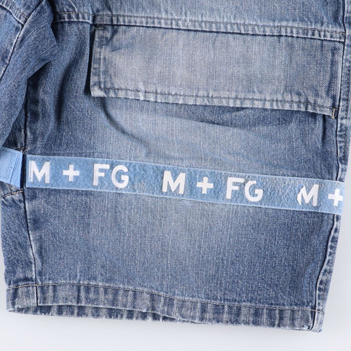 Marithe Francois Girbaud denim shorts, men's size W35 cotton blue type Vintage Second Hand