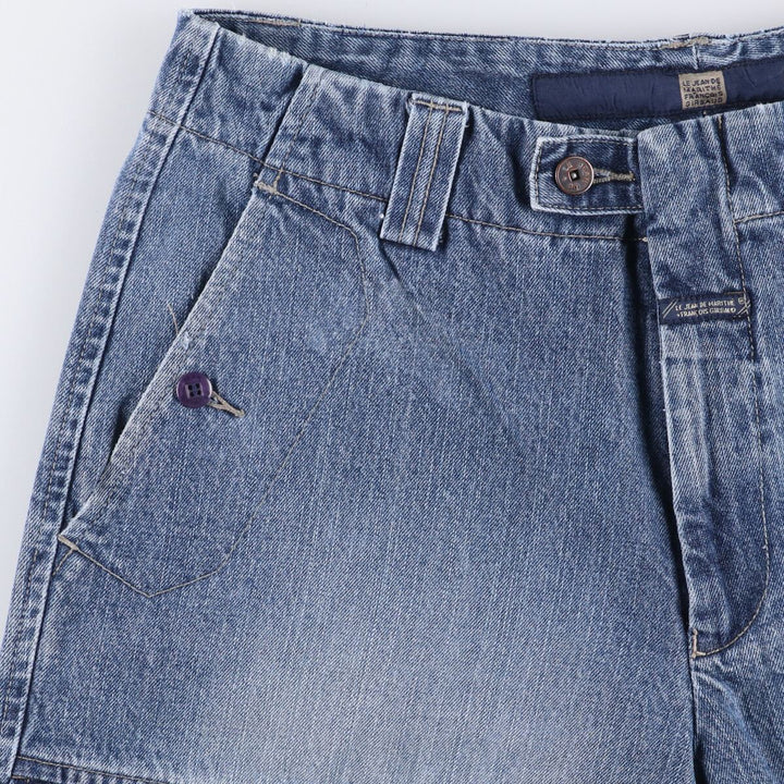 Marithe Francois Girbaud denim shorts, men's size W35 cotton blue type Vintage Second Hand
