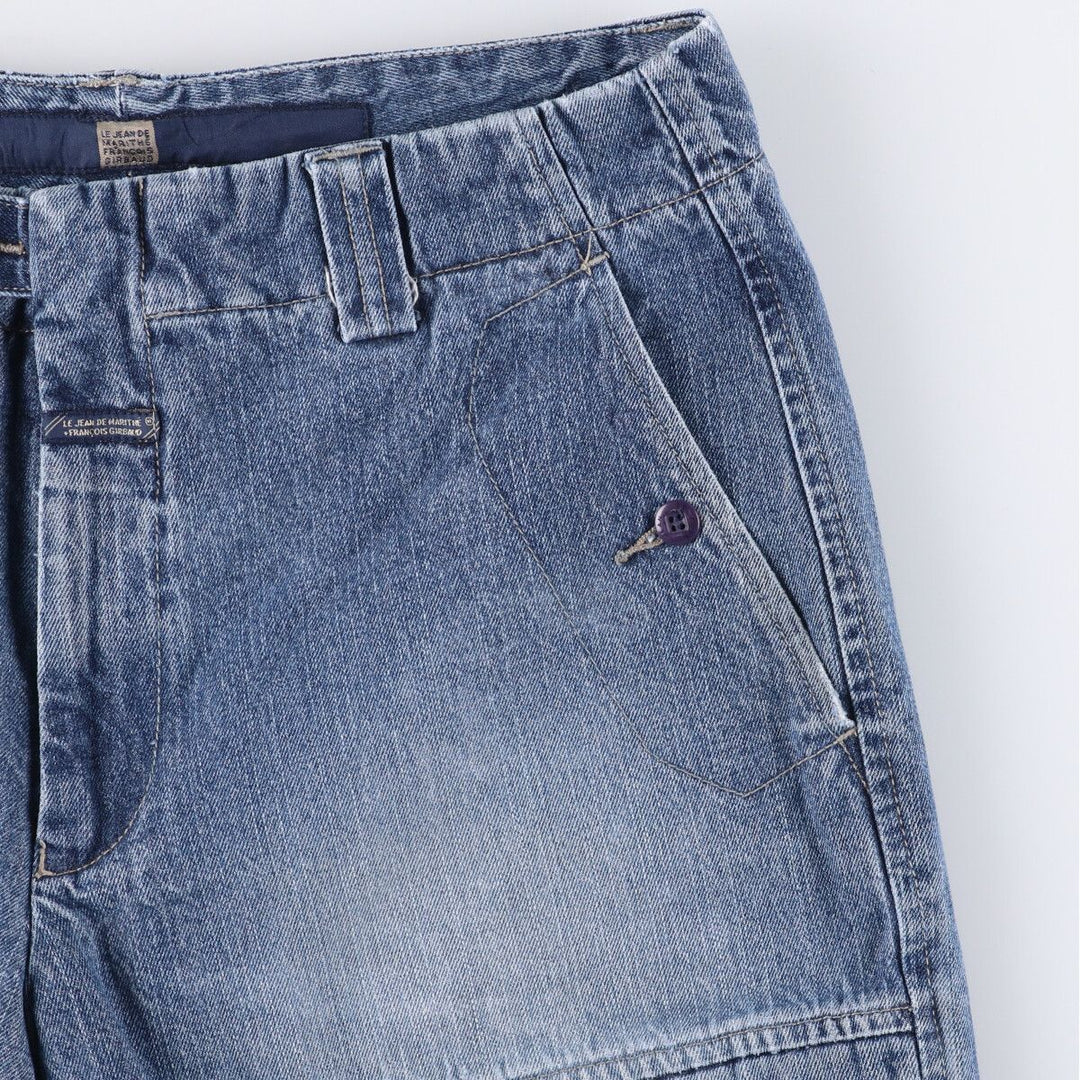 Marithe Francois Girbaud denim shorts, men's size W35 cotton blue type Vintage Second Hand
