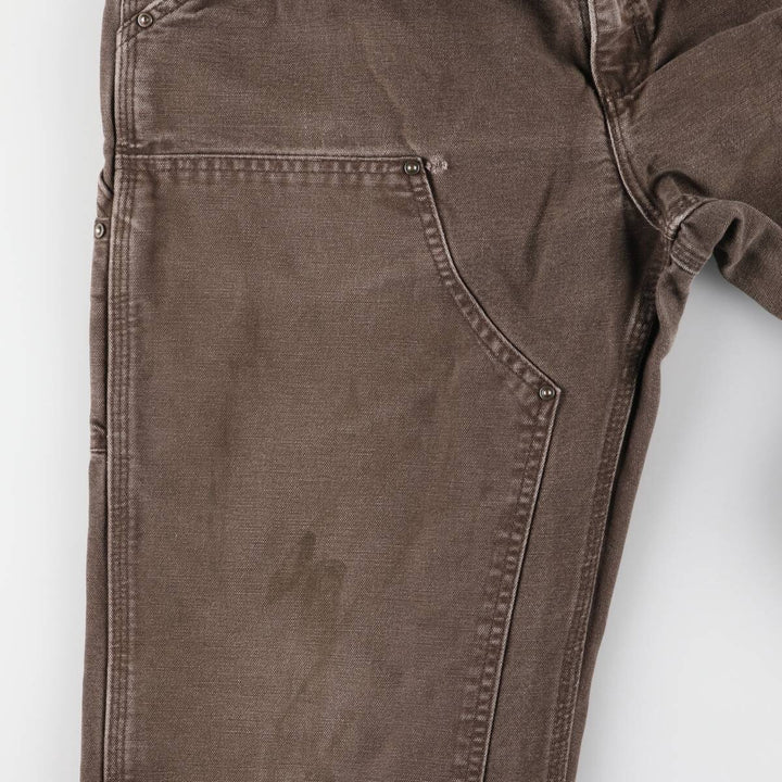 00'S Carhartt Dungaree Fit Double Knee Duck Painter Pants Men's W32 equivalent cotton brown type Vintage Second Hand