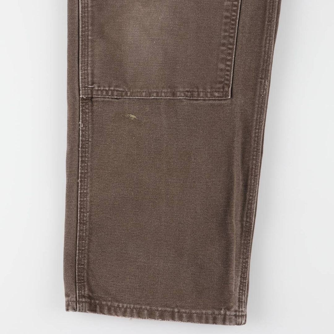 00'S Carhartt Dungaree Fit Double Knee Duck Painter Pants Men's W32 equivalent cotton brown type Vintage Second Hand
