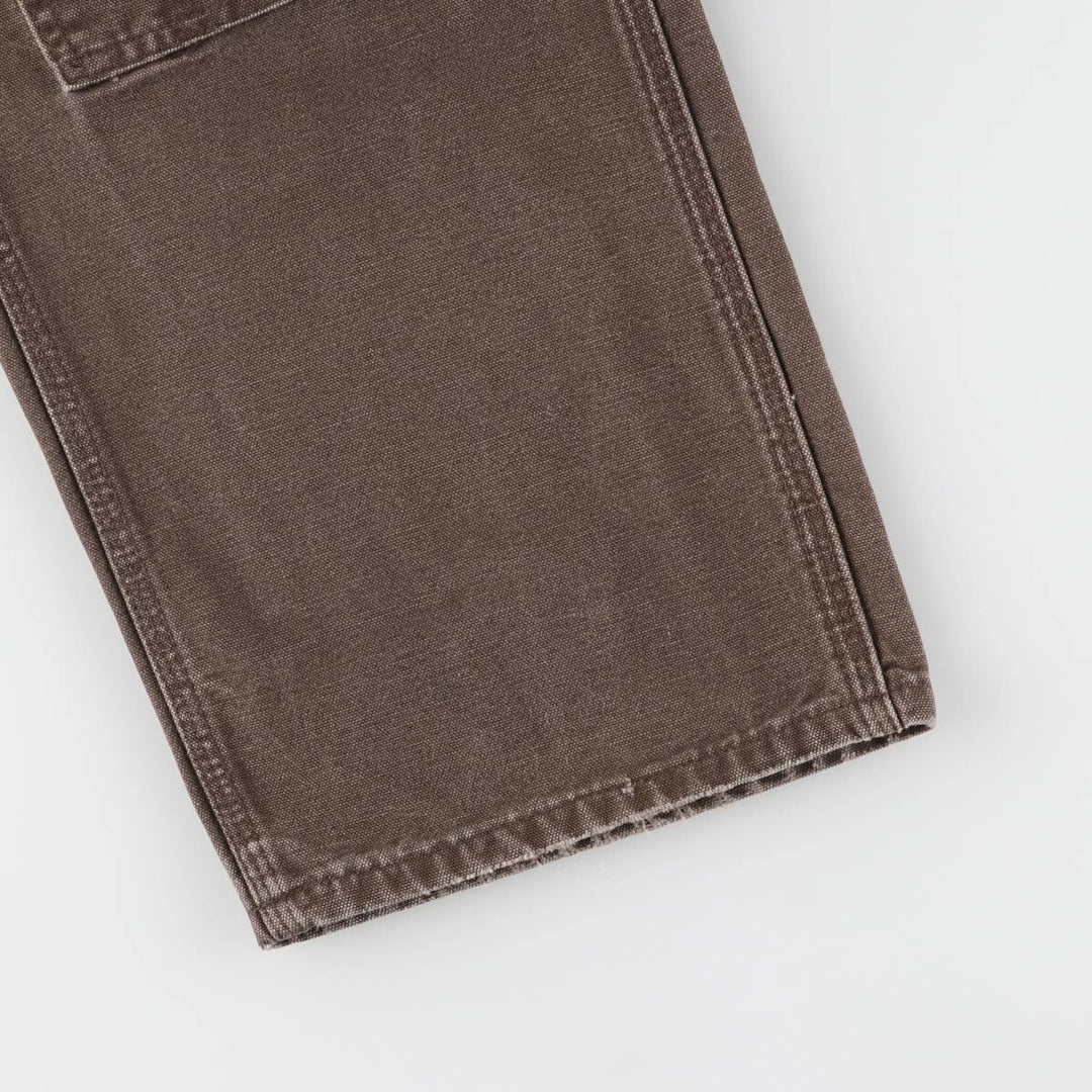 00'S Carhartt Dungaree Fit Double Knee Duck Painter Pants Men's W32 equivalent cotton brown type Vintage Second Hand