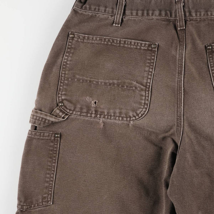 00'S Carhartt Dungaree Fit Double Knee Duck Painter Pants Men's W32 equivalent cotton brown type Vintage Second Hand