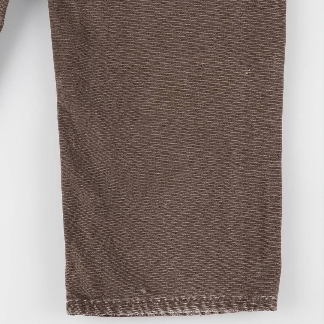 00'S Carhartt Dungaree Fit Double Knee Duck Painter Pants Men's W32 equivalent cotton brown type Vintage Second Hand