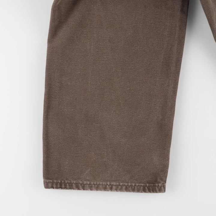 00'S Carhartt Dungaree Fit Double Knee Duck Painter Pants Men's W32 equivalent cotton brown type Vintage Second Hand