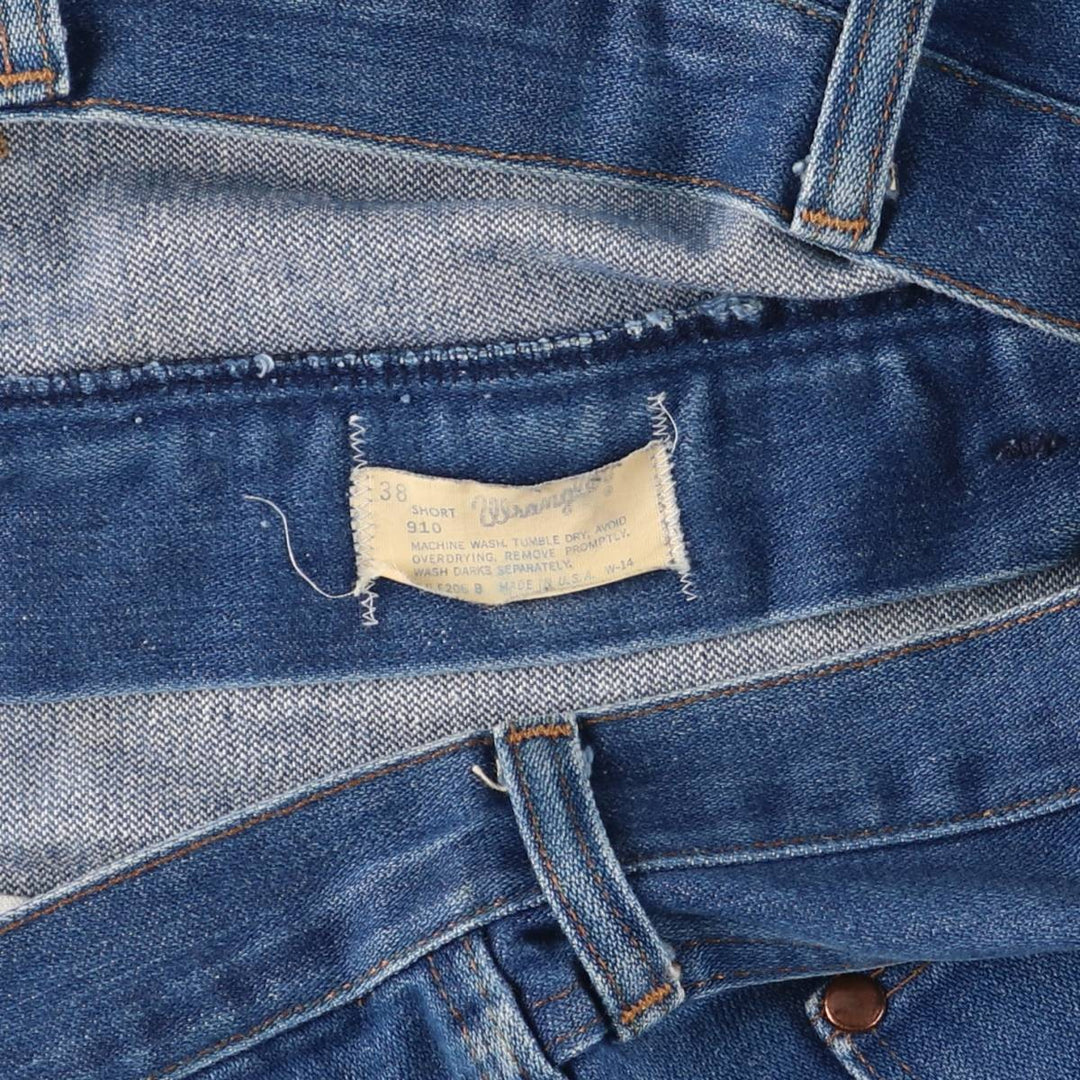 80s-90'S Wrangler Straight Denim Pants, Made in USA, Men's, W37, Vintage unknown blue type Vintage Second Hand