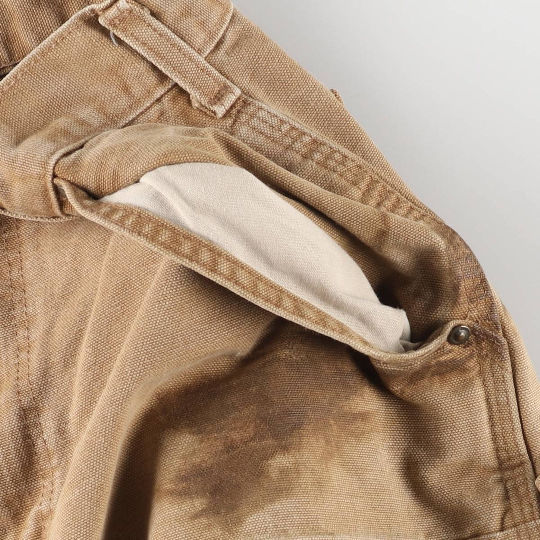 Carhartt Dungaree Fit Double Knee Duck Painter Pants Men's W31 equivalent cotton beige type brown Vintage Second Hand