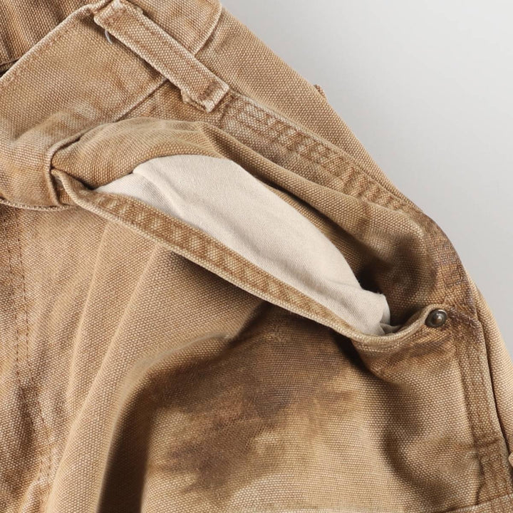 Carhartt Dungaree Fit Double Knee Duck Painter Pants Men's W31 equivalent cotton beige type brown Vintage Second Hand