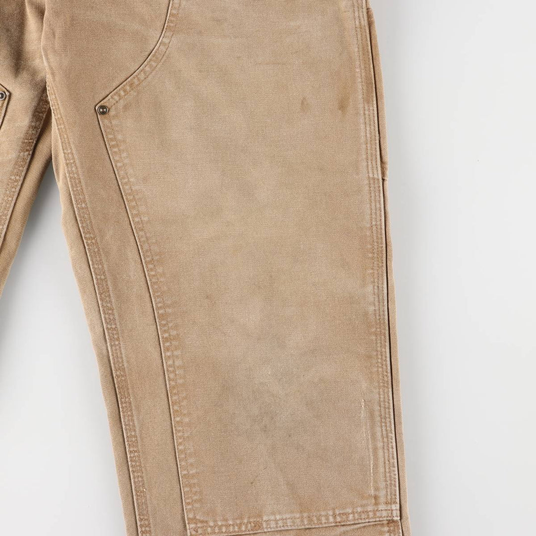 Carhartt Dungaree Fit Double Knee Duck Painter Pants Men's W31 equivalent cotton beige type brown Vintage Second Hand