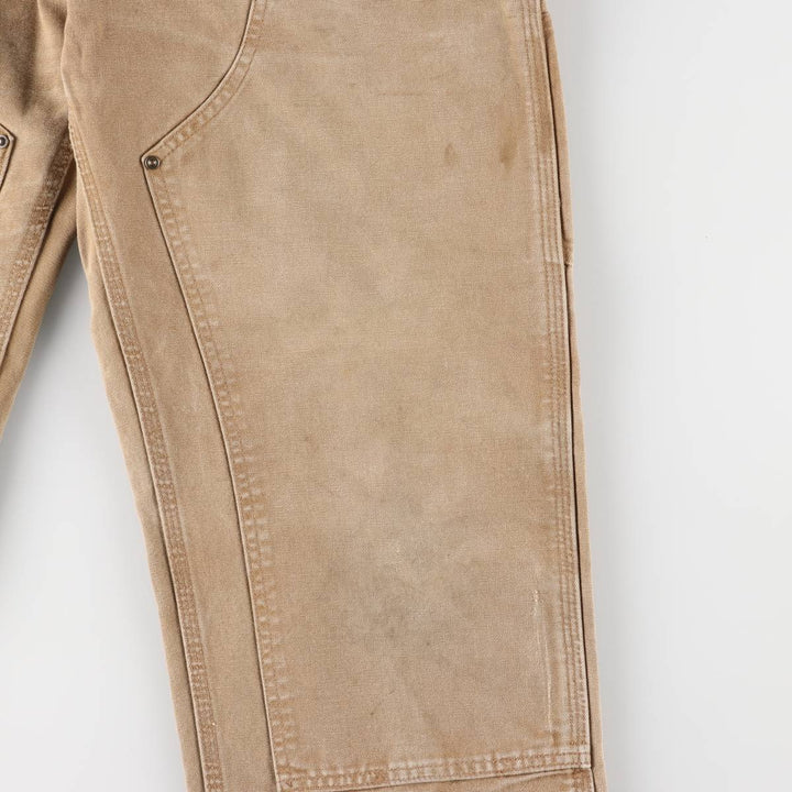 Carhartt Dungaree Fit Double Knee Duck Painter Pants Men's W31 equivalent cotton beige type brown Vintage Second Hand