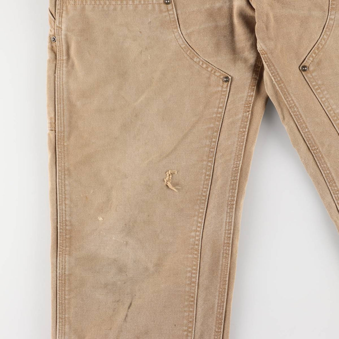Carhartt Dungaree Fit Double Knee Duck Painter Pants Men's W31 equivalent cotton beige type brown Vintage Second Hand