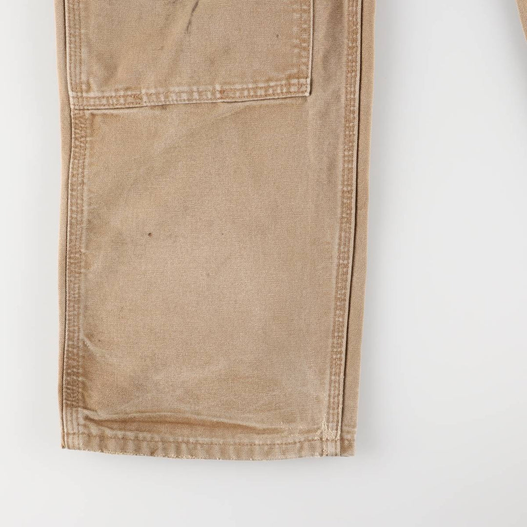 Carhartt Dungaree Fit Double Knee Duck Painter Pants Men's W31 equivalent cotton beige type brown Vintage Second Hand
