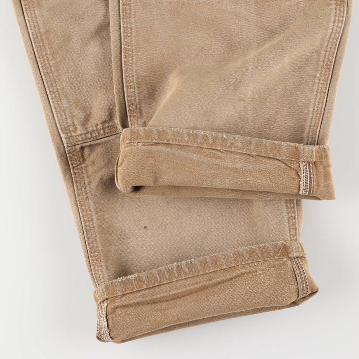 Carhartt Dungaree Fit Double Knee Duck Painter Pants Men's W31 equivalent cotton beige type brown Vintage Second Hand