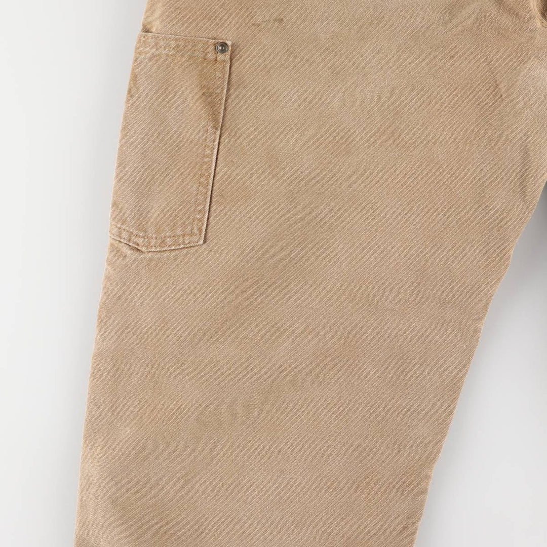 Carhartt Dungaree Fit Double Knee Duck Painter Pants Men's W31 equivalent cotton beige type brown Vintage Second Hand