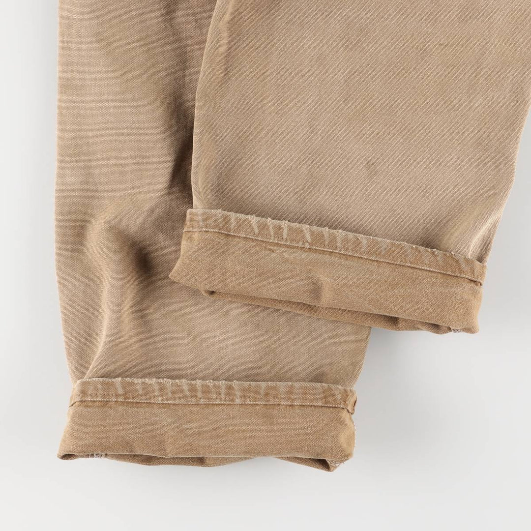 Carhartt Dungaree Fit Double Knee Duck Painter Pants Men's W31 equivalent cotton beige type brown Vintage Second Hand