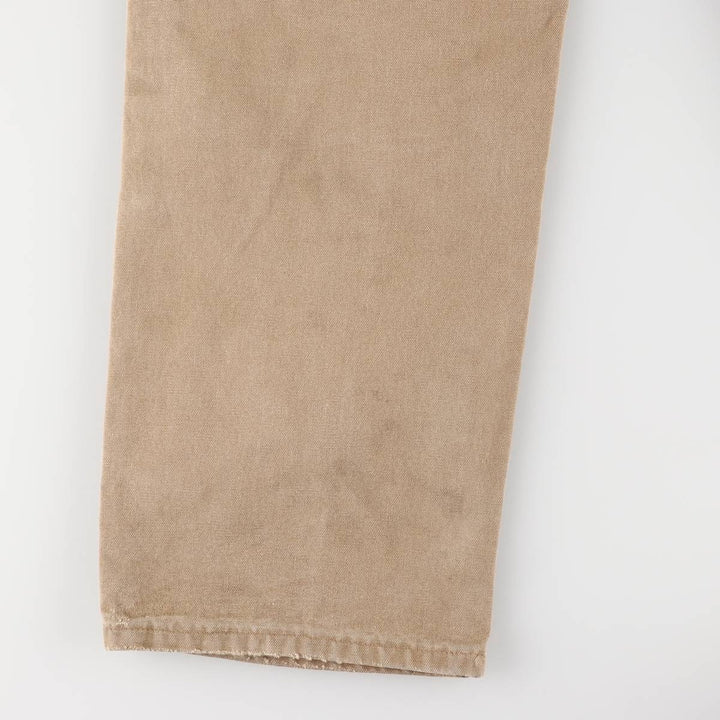Carhartt Dungaree Fit Double Knee Duck Painter Pants Men's W31 equivalent cotton beige type brown Vintage Second Hand