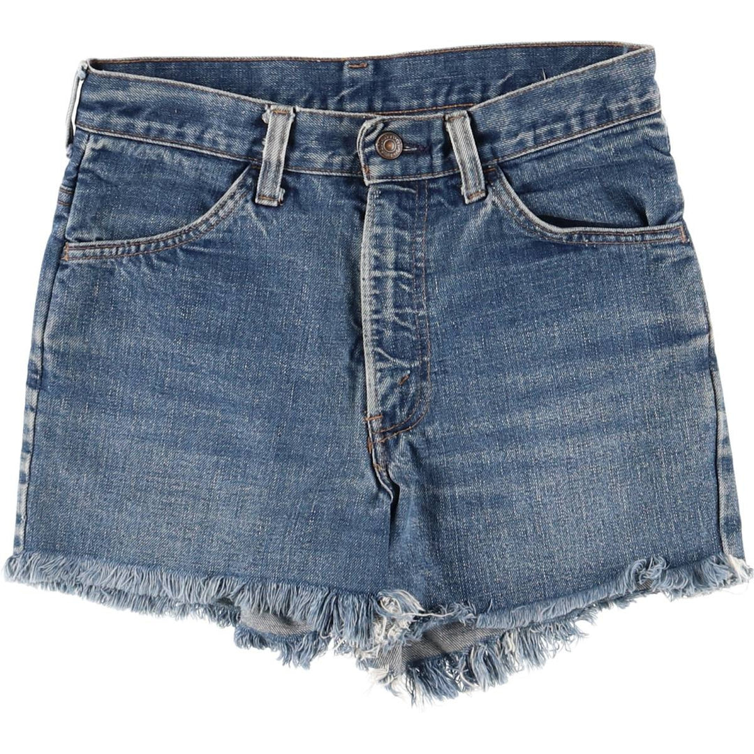 80'S Levi's Orange Tab Cut-off Denim Shorts, Women's Size L (W29), Vintage unclear Blue type light blue Vintage Second Hand