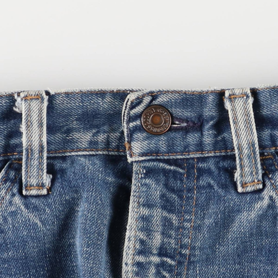 80'S Levi's Orange Tab Cut-off Denim Shorts, Women's Size L (W29), Vintage unclear Blue type light blue Vintage Second Hand