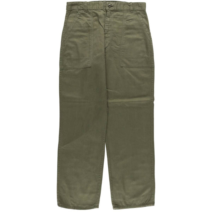 ~1980'S US Military Baker Pants 36x32 Men's W36 equivalent Vintage unclear Khaki type Vintage Second Hand