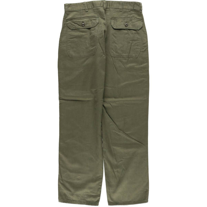 ~1980'S US Military Baker Pants 36x32 Men's W36 equivalent Vintage unclear Khaki type Vintage Second Hand