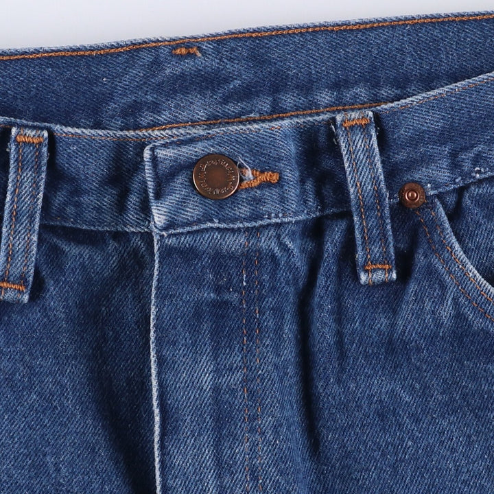 80s-90'S Wrangler Men's Regular Fit Straight Denim Pants Made in USA Men's W31 Vintage unclear blue type Vintage Second Hand