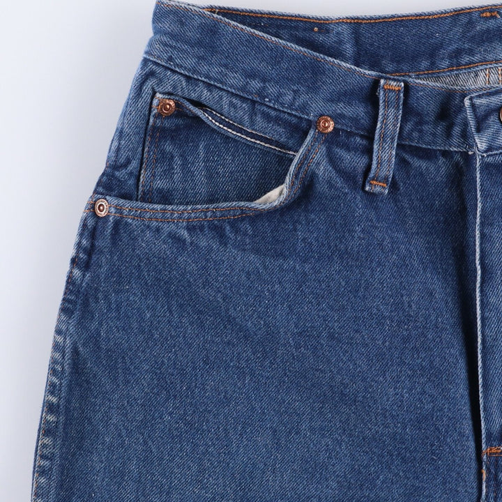 80s-90'S Wrangler Men's Regular Fit Straight Denim Pants Made in USA Men's W31 Vintage unclear blue type Vintage Second Hand