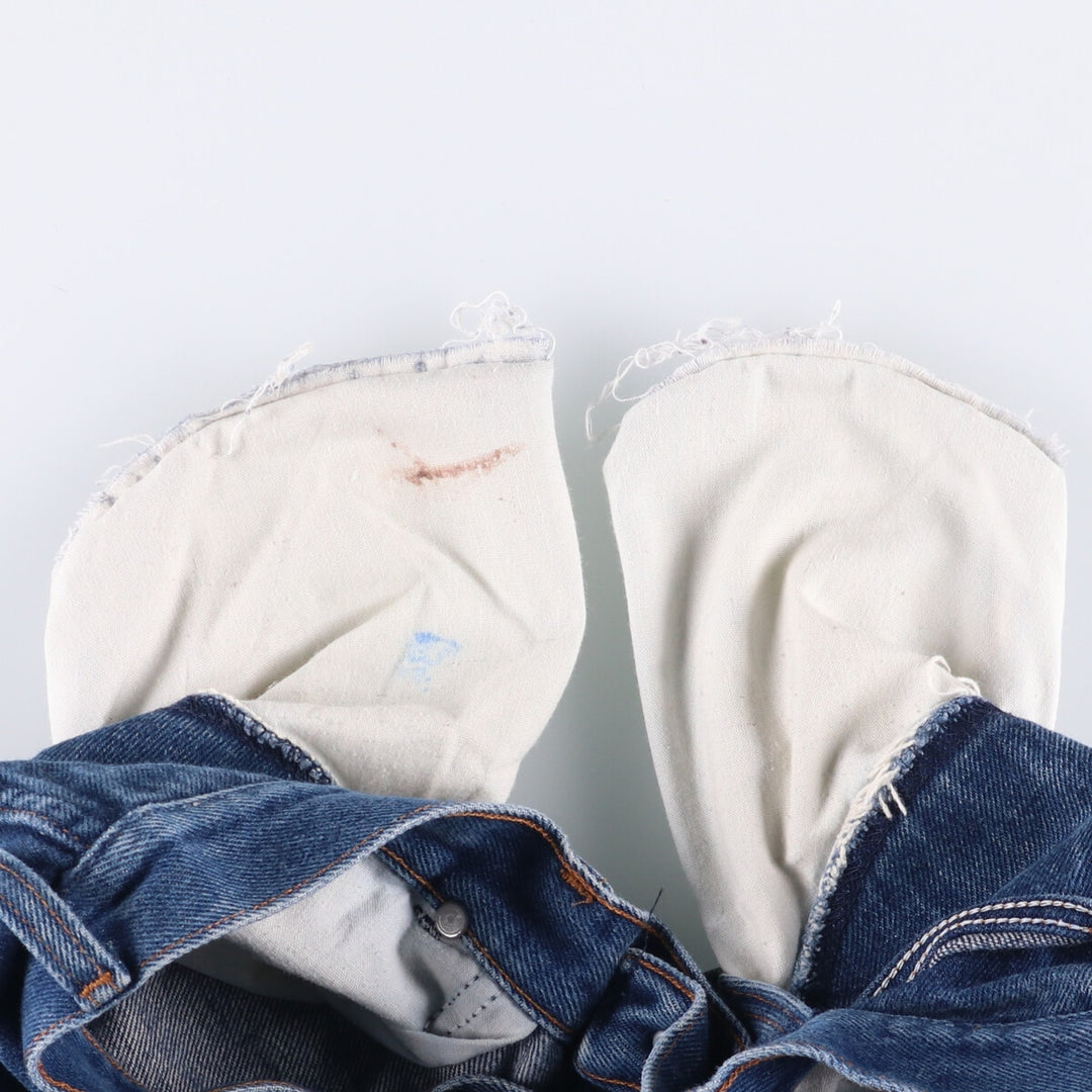 80s-90'S Wrangler Men's Regular Fit Straight Denim Pants Made in USA Men's W31 Vintage unclear blue type Vintage Second Hand