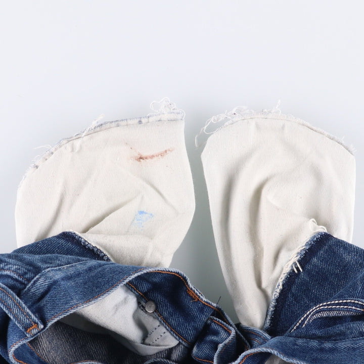80s-90'S Wrangler Men's Regular Fit Straight Denim Pants Made in USA Men's W31 Vintage unclear blue type Vintage Second Hand