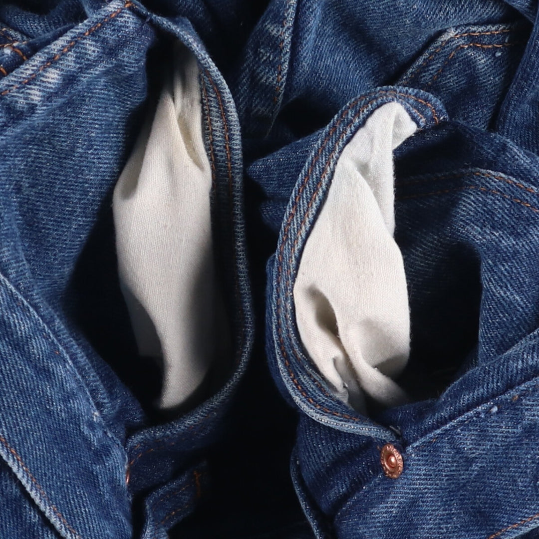 80s-90'S Wrangler Men's Regular Fit Straight Denim Pants Made in USA Men's W31 Vintage unclear blue type Vintage Second Hand