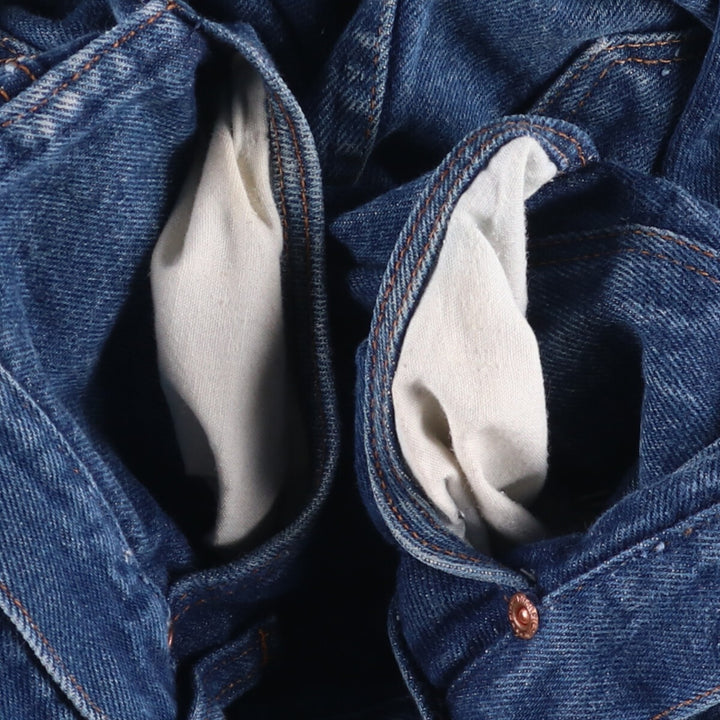 80s-90'S Wrangler Men's Regular Fit Straight Denim Pants Made in USA Men's W31 Vintage unclear blue type Vintage Second Hand