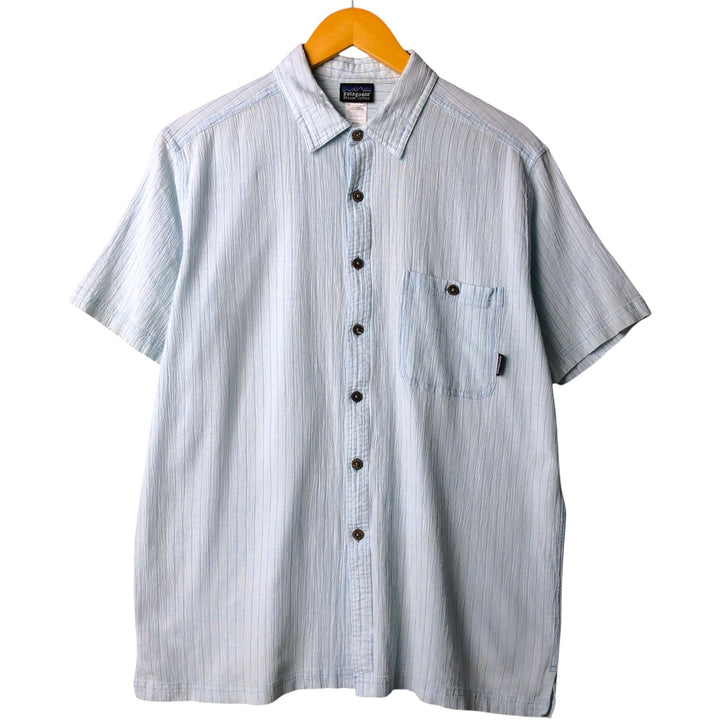 00'S Patagonia A Organic cotton Blue type light blue Vintage Second Hand